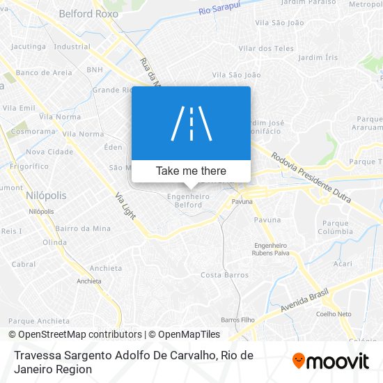 Mapa Travessa Sargento Adolfo De Carvalho