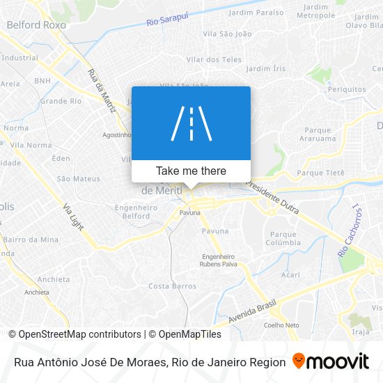 Rua Antônio José De Moraes map