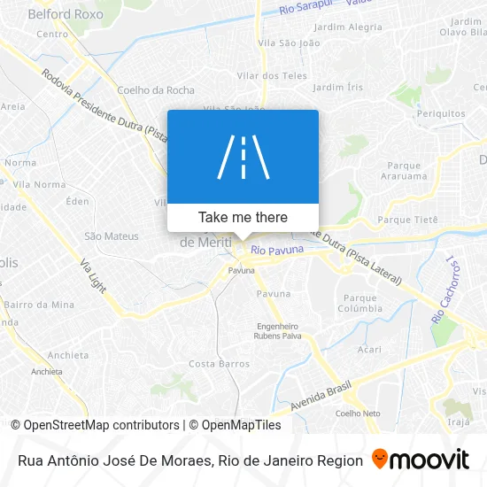 Rua Antônio José De Moraes map