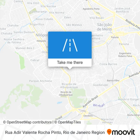 Rua Adir Valente Rocha Pinto map