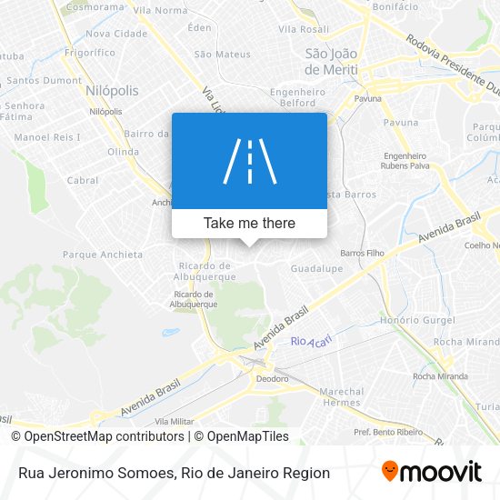 Rua Jeronimo Somoes map