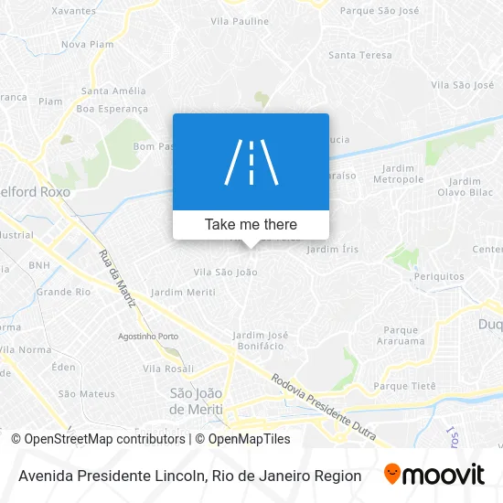Avenida Presidente Lincoln map
