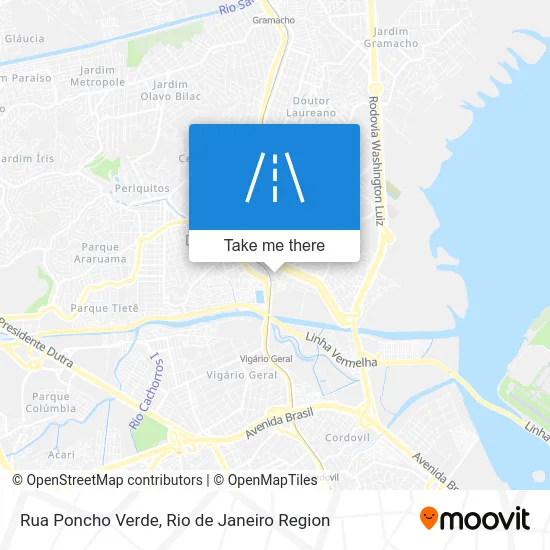 Rua Poncho Verde map
