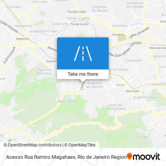 Mapa Acesso Rua Ramiro Magahaes