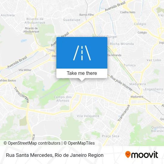 Rua Santa Mercedes map