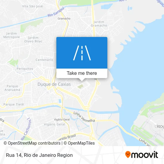 Rua 14 map