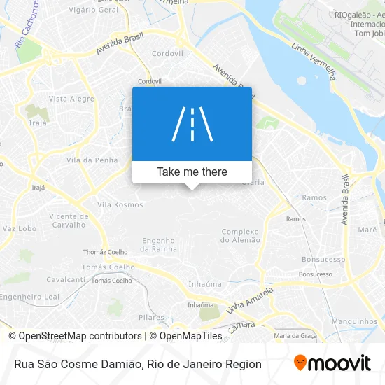 Rua Sāo Cosme Damiāo map