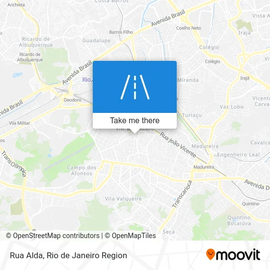 Rua Alda map