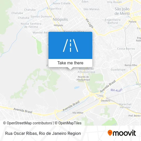 Rua Oscar Ribas map