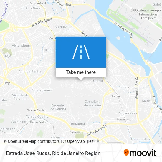 Estrada José Rucas map