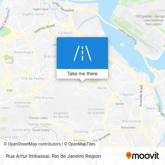 Rua Artur Imbassaí map