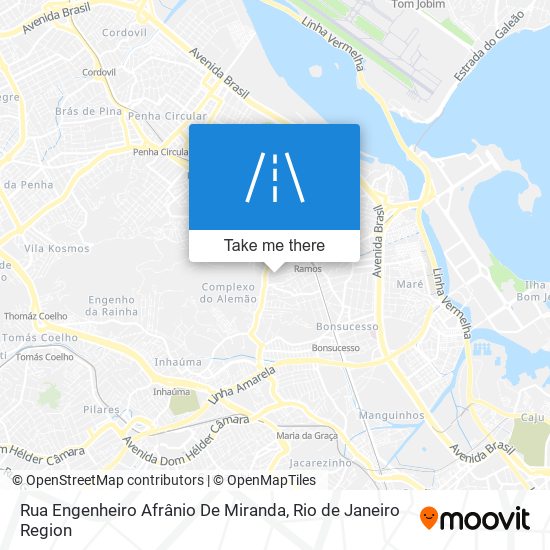 Rua Engenheiro Afrânio De Miranda map