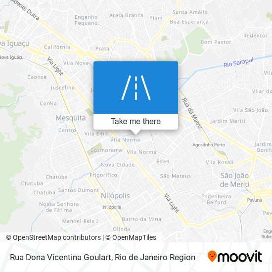 Rua Dona Vicentina Goulart map