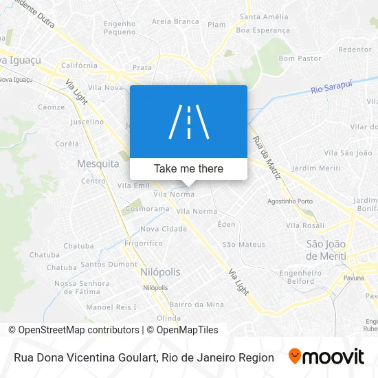 Rua Dona Vicentina Goulart map