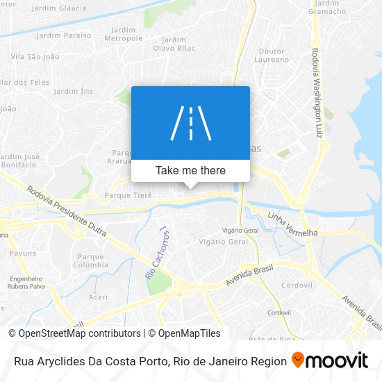 Rua Aryclides Da Costa Porto map