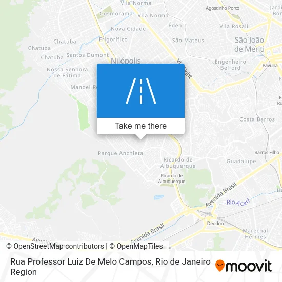 Rua Professor Luiz De Melo Campos map