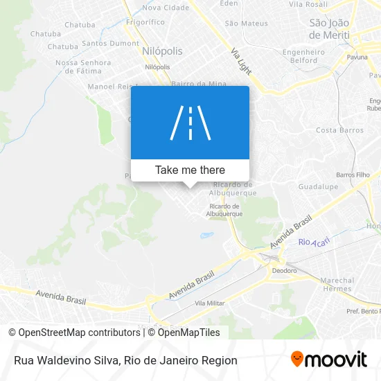 Rua Waldevino Silva map