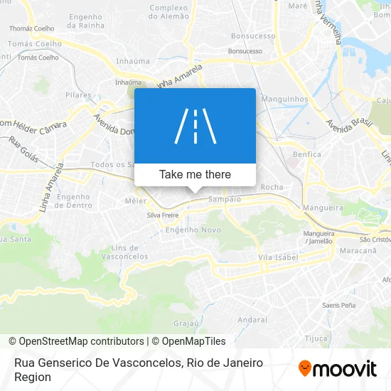 Rua Genserico De Vasconcelos map