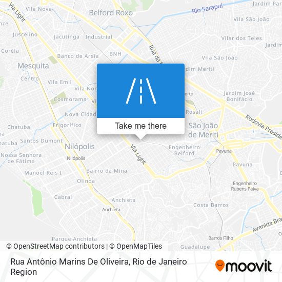 Rua Antônio Marins De Oliveira map