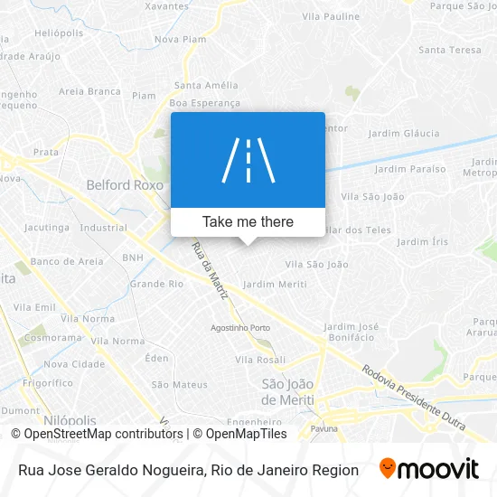 Rua Jose Geraldo Nogueira map