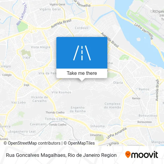 Rua Goncalves Magalhaes map