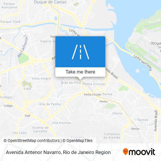 Mapa Avenida Antenor Navarro