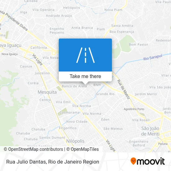 Rua Julio Dantas map
