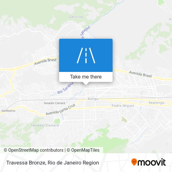 Travessa Bronze map