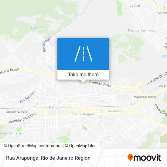 Rua Araponga map