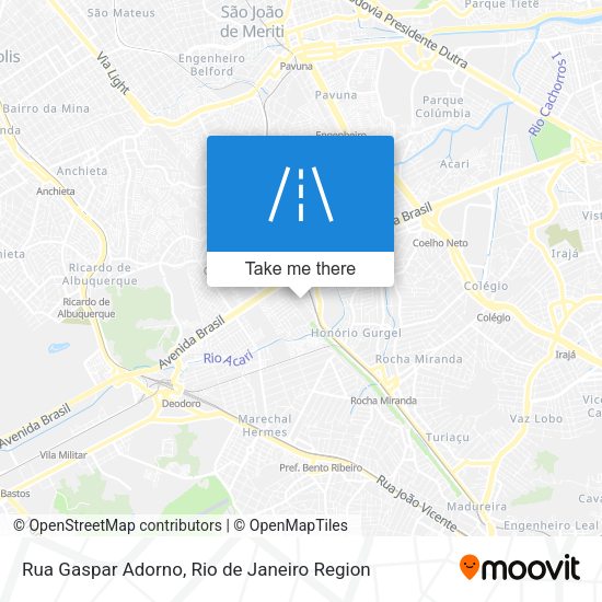Rua Gaspar Adorno map