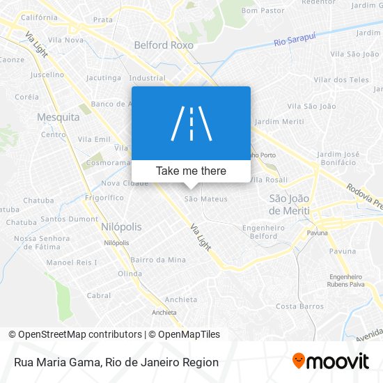 Mapa Rua Maria Gama