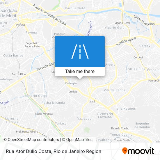 Rua Ator Dulio Costa map