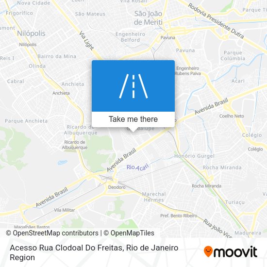 Acesso Rua Clodoal Do Freitas map