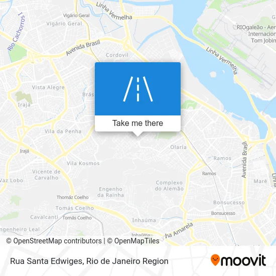 Rua Santa Edwiges map
