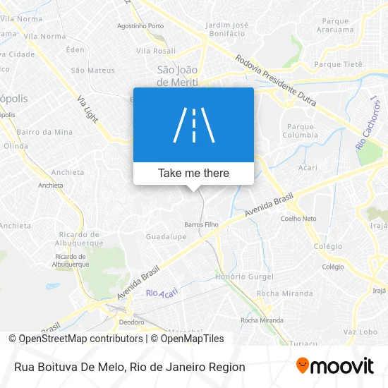 Rua Boituva De Melo map