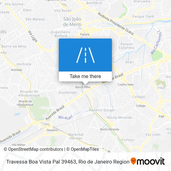 Travessa Boa Vista Pal 39463 map