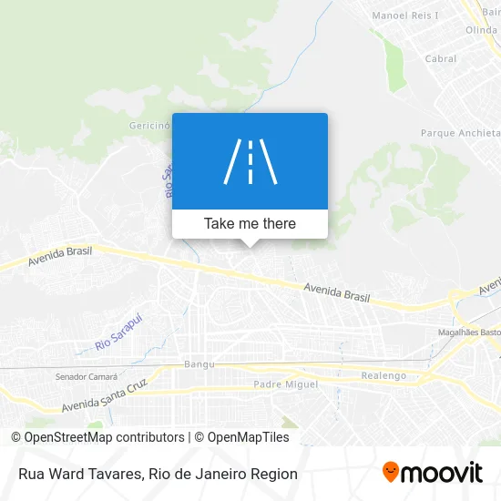 Rua Ward Tavares map