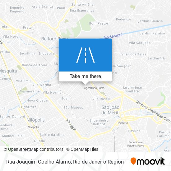 Mapa Rua Joaquim Coelho Álamo