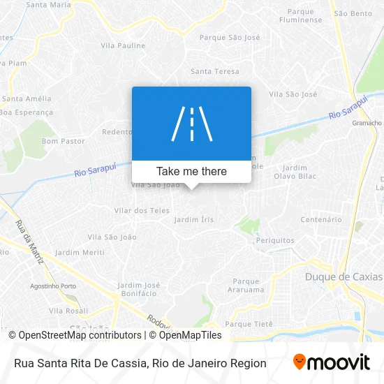 Rua Santa Rita De Cassia map