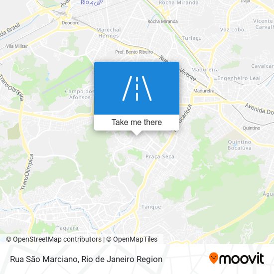 Mapa Rua São Marciano