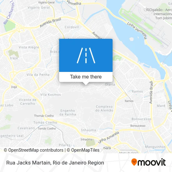 Rua Jacks Martain map