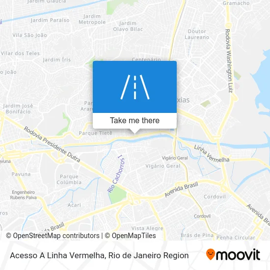 Acesso A Linha Vermelha map