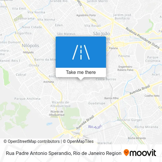 Rua Padre Antonio Sperandio map