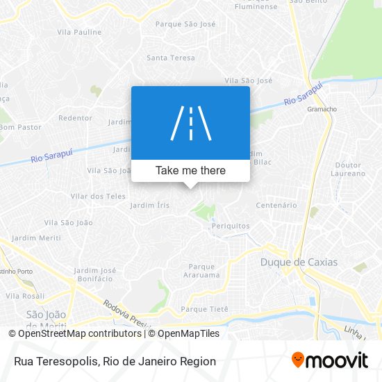 Mapa Rua Teresopolis