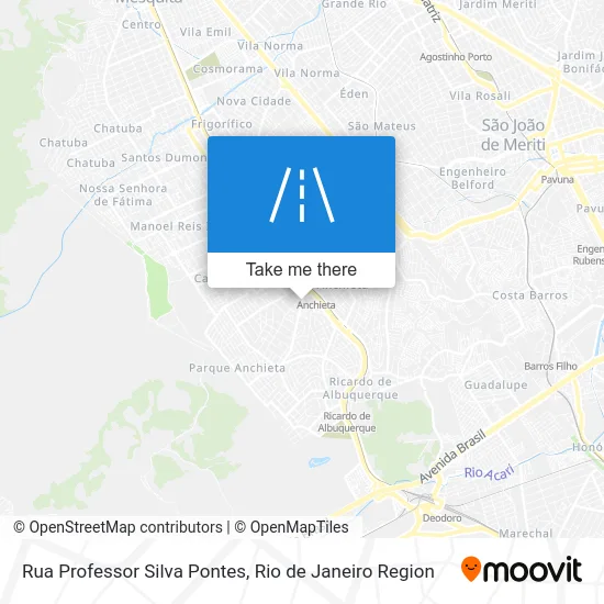 Rua Professor Silva Pontes map