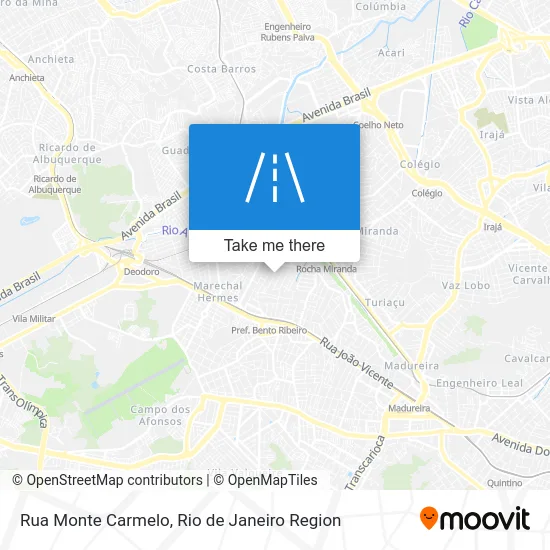 Rua Monte Carmelo map