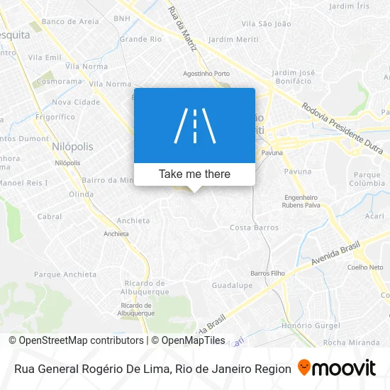 Rua General Rogério De Lima map