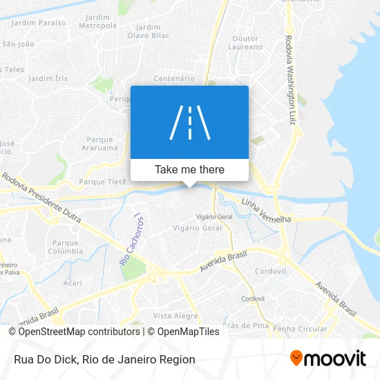 Rua Do Dick map