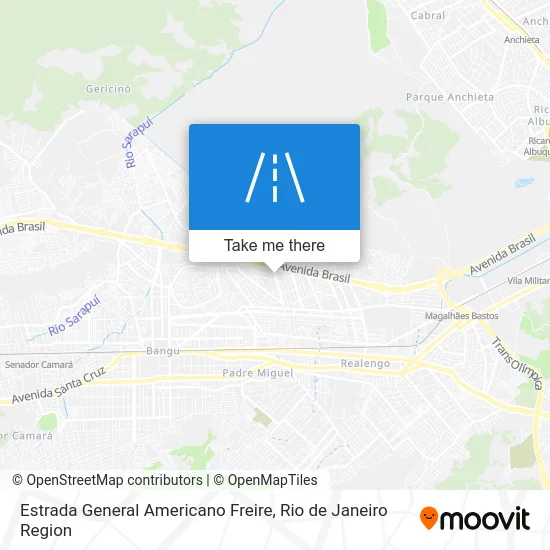 Estrada General Americano Freire map