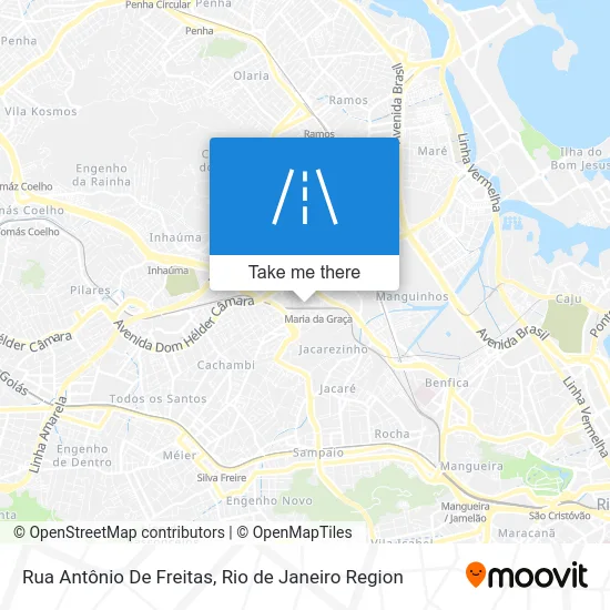 Rua Antônio De Freitas map